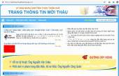 Ảnh chụp màn hình Trang thông tin mời thầu của Tỉnh Thừa Thiên Huế. Tác giả: Nguyễn Hùng - DauThau.info