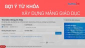 Gợi ý từ khóa tìm kiếm gói thầu công trình xây dựng mảng giáo dục