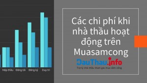 Các chi phí khi nhà thầu hoạt động trên Muasamcong