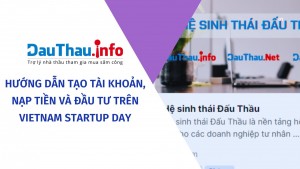 Hướng dẫn tạo tài khoản, nạp tiền và đầu tư trên Vietnam Startup Day