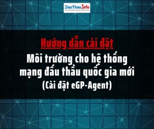 Hướng dẫn cài đặt môi trường cho hệ thống mạng đấu thầu quốc gia mới (cài đặt eGP Agent)