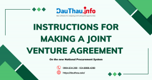 Instructions for making a joint venture agreement on the new National Procurement System