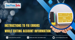 Instructions to fix errors while editing account information