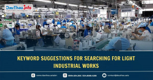 Keyword suggestions for searching for light industrial works