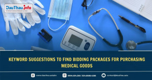 Keyword suggestions to find bidding packages for purchasing medical goods