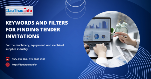 Keywords and filters for finding tender invitations for the machinery, equipment, and electrical supplies industry