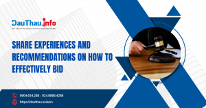 Share experiences and recommendations on how to effectively bid