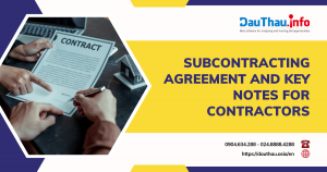 Subcontracting Agreement and Key Notes for Contractors