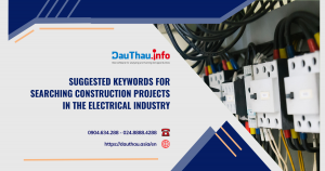 Suggested keywords for searching construction projects in the electrical industry