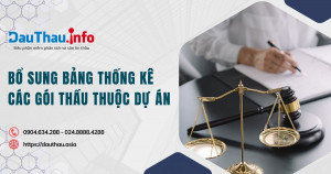 DauThau.info bổ sung Bảng thống kê các gói thầu thuộc dự án tại trang chi tiết dự án