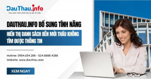 DauThau.info bổ sung tính năng thống kê Danh sách bên mời thầu không tìm được thông tin