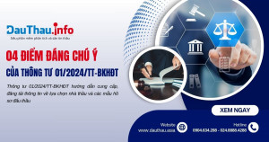 04 điểm đáng chú ý của Thông tư 01/2024/TT-BKHĐT