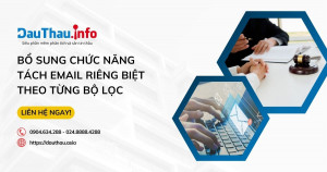 DauThau.info bổ sung chức năng tách Email riêng biệt theo từng bộ lọc