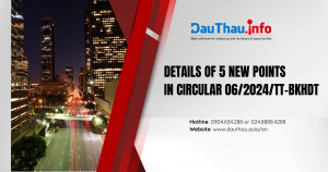 Details of 5 New Points in Circular 06/2024/TT-BKHDT