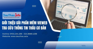 Giới thiệu gói VIEWEB - Tra cứu thông tin thầu cơ bản