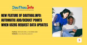 New Feature of DauThau.info: Automatic add/deduct Points When Users Request Data Updates