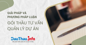 Giải pháp và phương pháp luận gói thầu tư vấn quản lý dự án