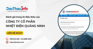 Đánh giá trang tin Đấu thầu của Công ty cổ phần nhiệt điện Quảng Ninh