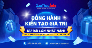 Đồng hành kiến tạo giá trị - Ưu đãi cuối năm dành riêng cho khách hàng DauThau.info