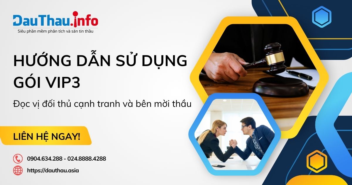 VIDEO: Hướng dẫn sử dụng gói VIP3 - Đọc vị đối thủ cạnh tranh và bên mời thầu