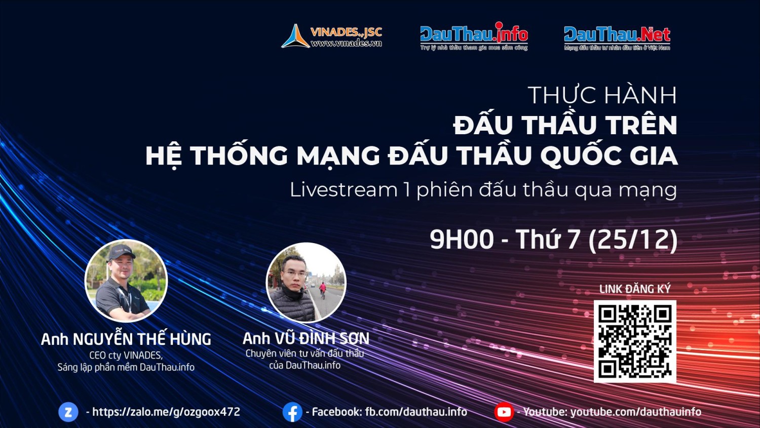 Thực hành đấu thầu trên Hệ thống mạng đấu thầu Quốc Gia - Livestream 1 phiên đấu thầu qua mạng