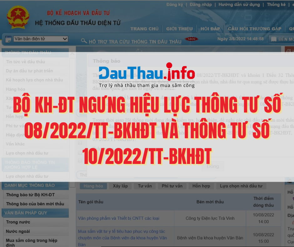 Lùi thời gian vận hành Hệ thống mạng đấu thầu quốc gia mới!