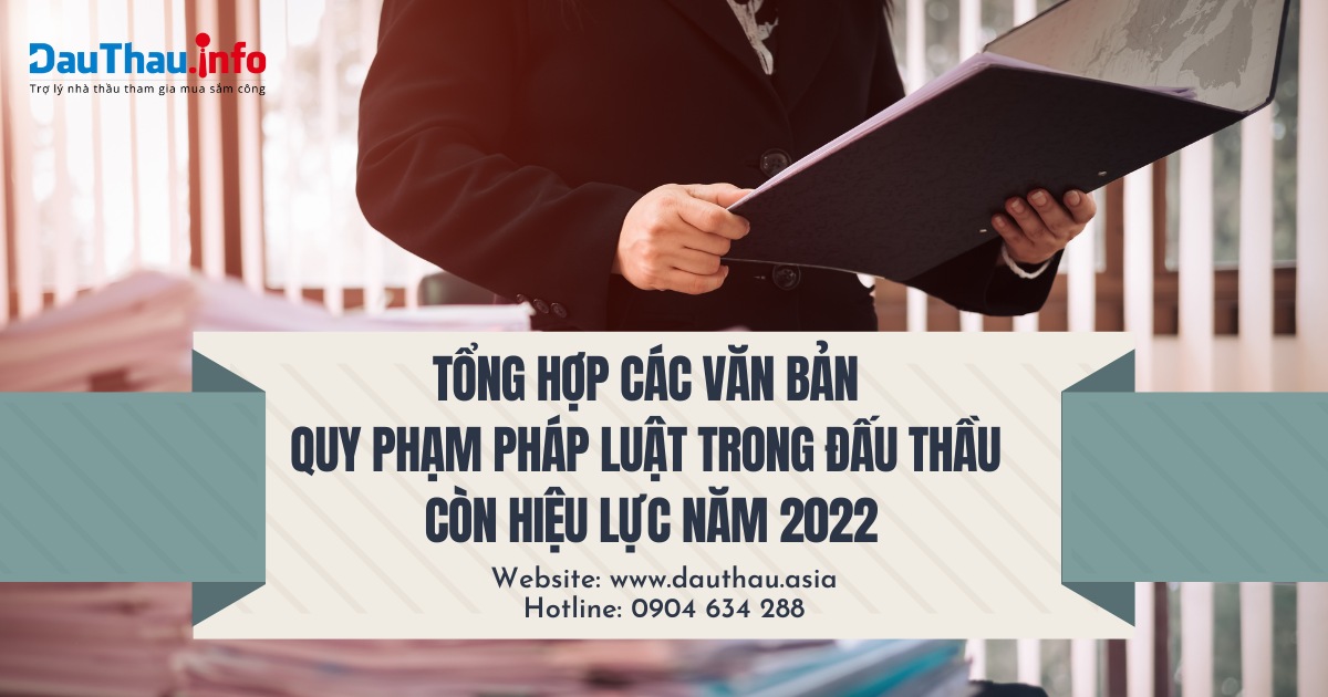 Tổng hợp các văn bản quy phạm pháp luật trong đấu thầu còn hiệu lực năm 2023