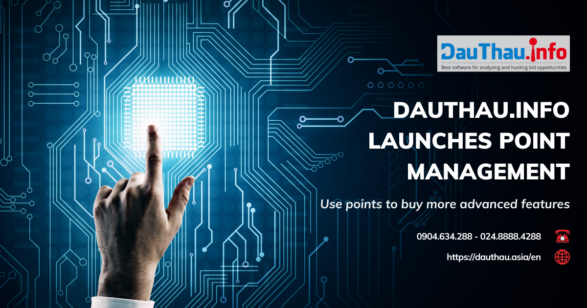 DauThau.info launches Point Management: Use points to buy more advanced features