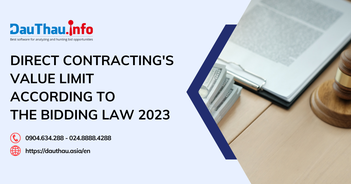 Direct contracting's value limit according to the Bidding Law 2023