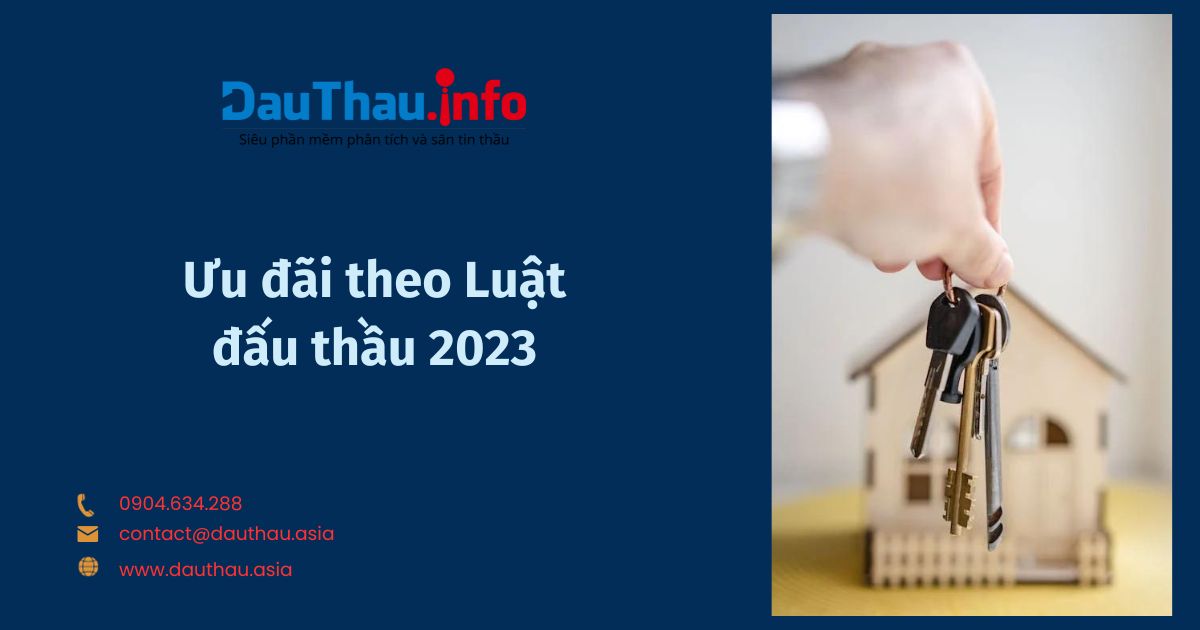 Ưu đãi đấu thầu 2023