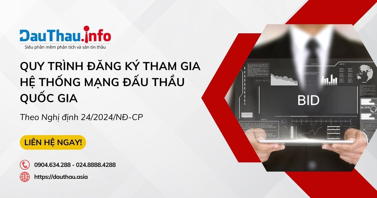 Quy trình đăng ký tham gia Hệ thống mạng đấu thầu quốc gia theo Nghị định 24/2024/NĐ-CP