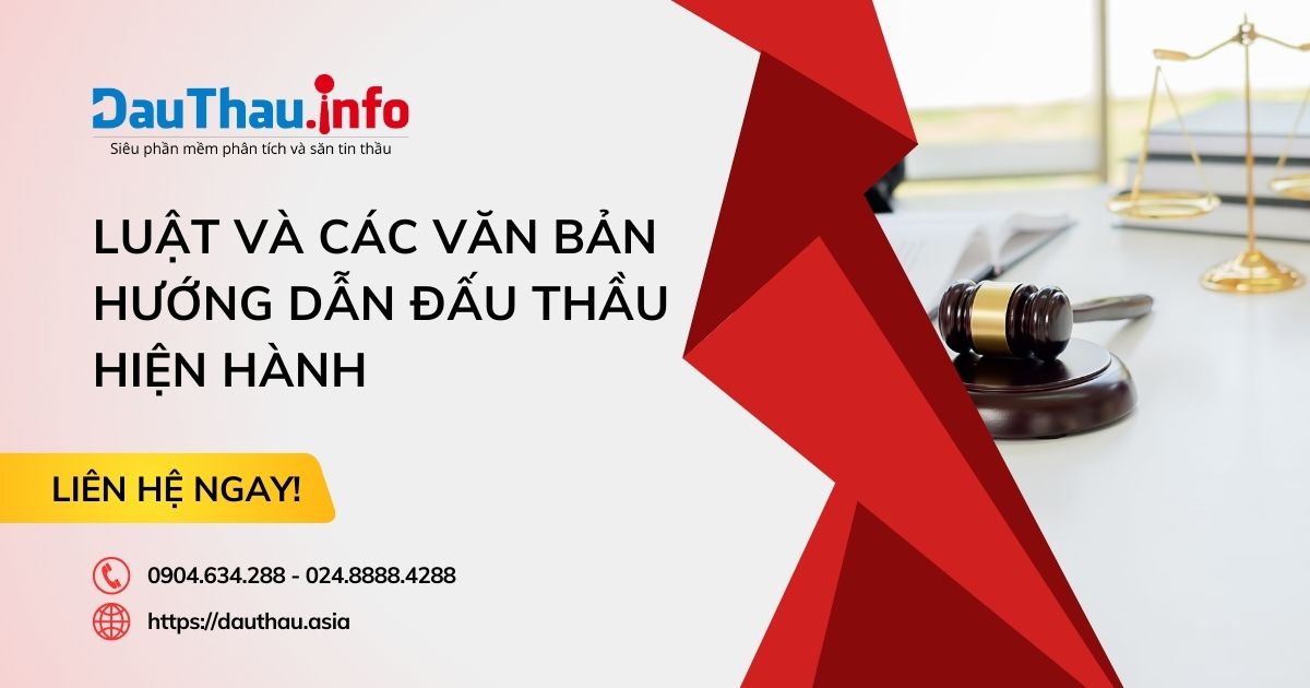 Luật và các văn bản hướng dẫn đấu thầu hiện hành