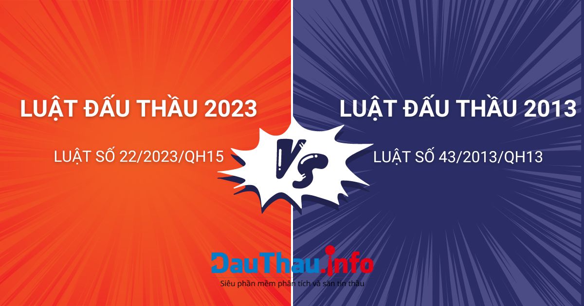 So sánh Luật đấu thầu 2013 và 2023 phần 4 (phần cuối)