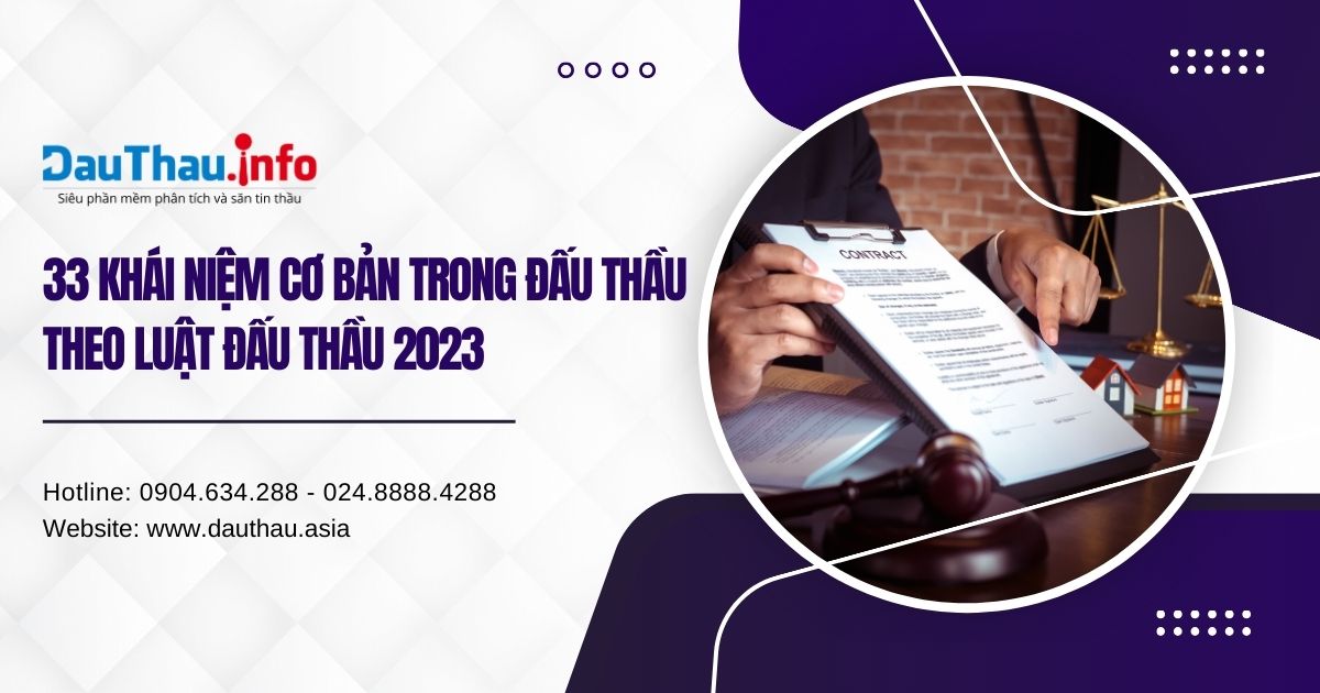 33 khái niệm cơ bản trong đấu thầu theo Luật Đấu thầu 2023