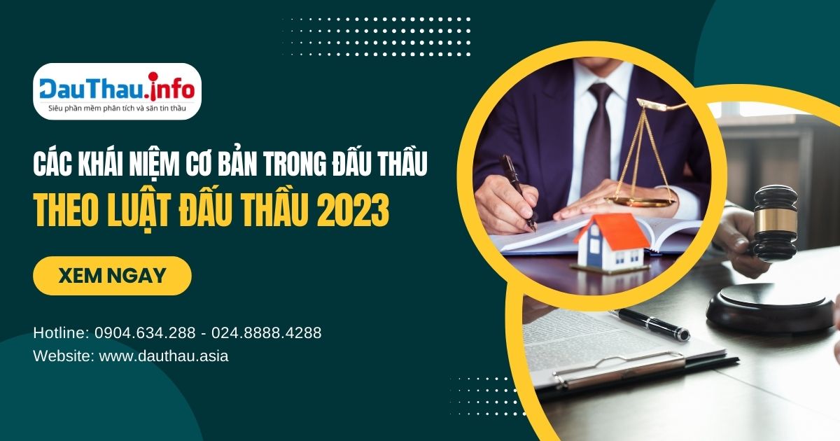 Các khái niệm cơ bản trong đấu thầu theo Luật Đấu Thầu 2023