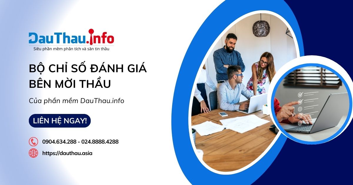 Bộ chỉ số đánh giá bên mời thầu của phần mềm DauThau.info