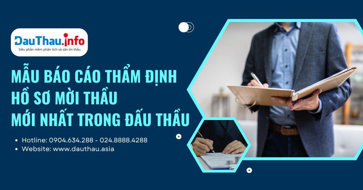 Mẫu báo cáo thẩm định hồ sơ mời thầu mới nhất trong đấu thầu