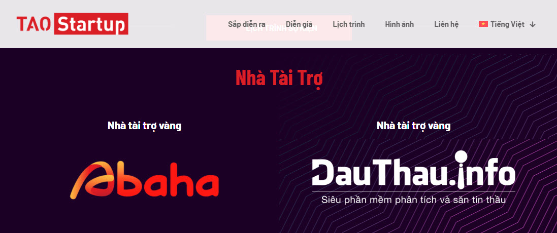 tài trợ táo startup