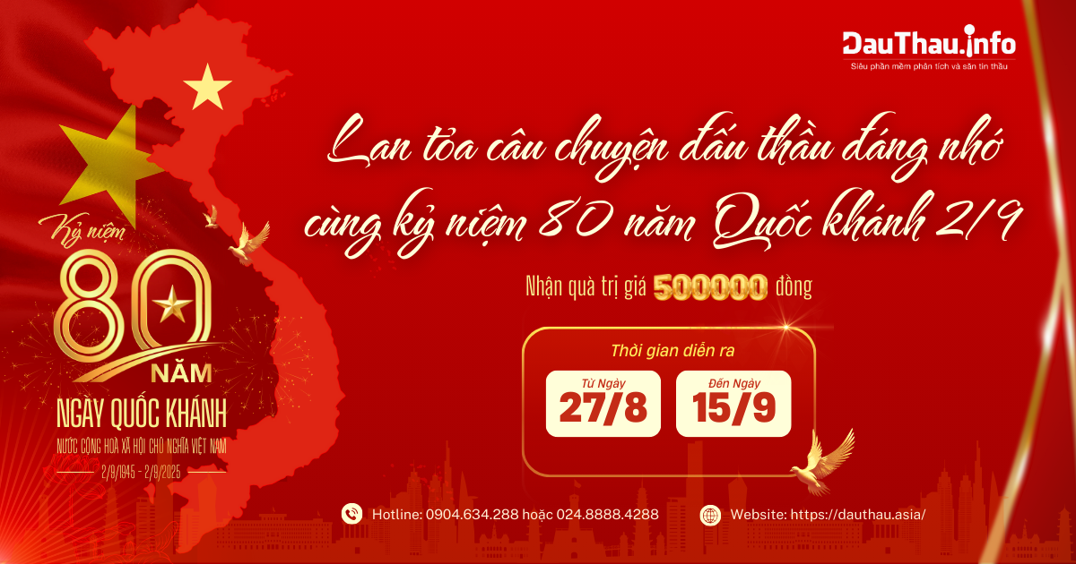 Lan tỏa câu chuyện đấu thầu đáng nhớ cùng kỷ niệm 80 năm Quốc khánh 2/9