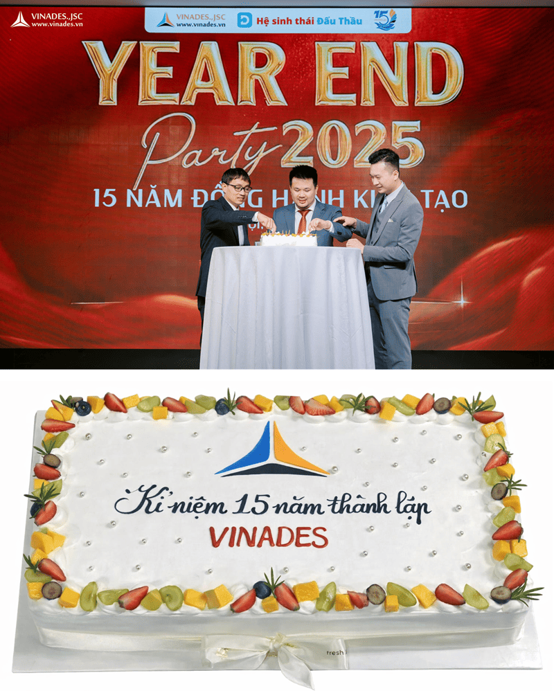 ban lanh dao cong ty cat banh mung ky niem 15 nam thanh lap