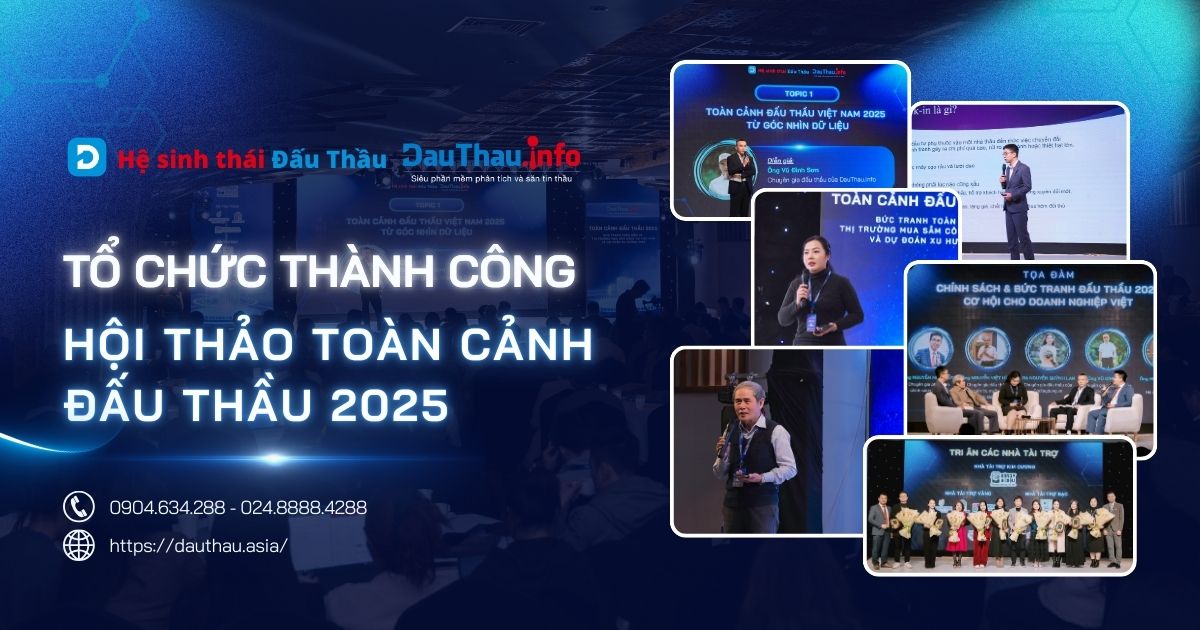 Hệ sinh thái Đấu Thầu tổ chức thành công Hội thảo Toàn cảnh Đấu thầu 2025 với hơn 300 nhà thầu tham dự