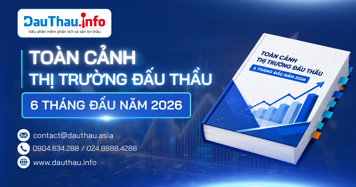 Toàn cảnh thị trường đấu thầu 6 tháng đầu năm 2026
